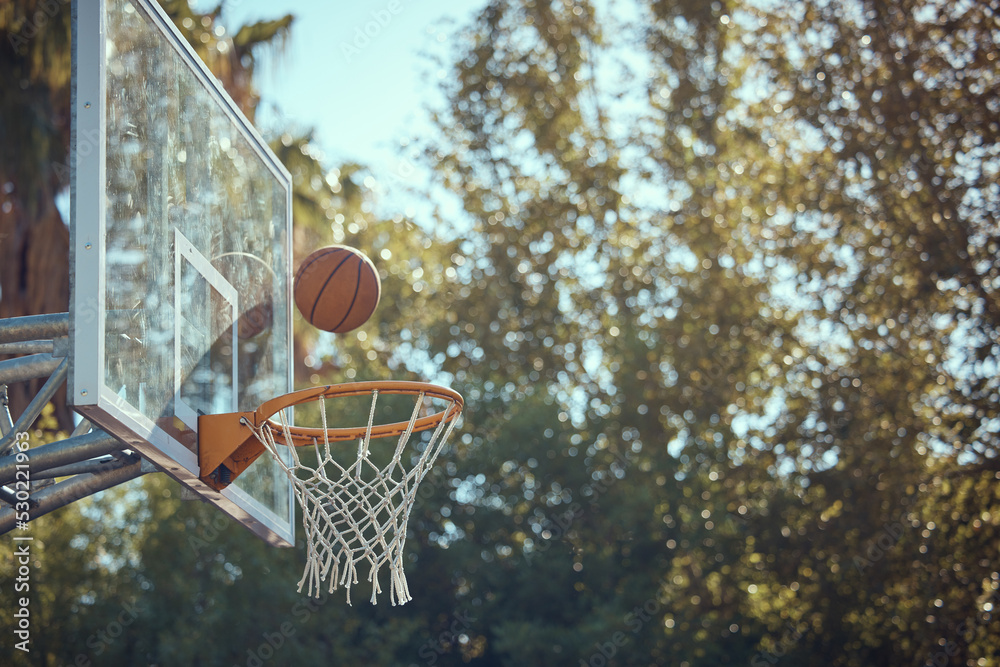 Basketball court net, point score and sports playing game, competition and action match outdoor. Background hoop winning, goal target aim and shooting hoops skills training, hobby and fun performance Basketball court net, point score and sports playing game, competition and action match outdoor. Background hoop winning, goal target aim and shooting hoops skills training, hobby and fun performance