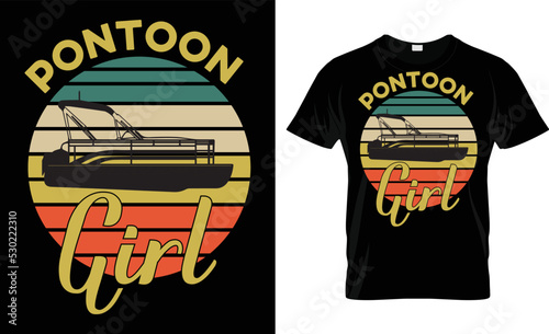 Pontoon Girl T-Shirt Design