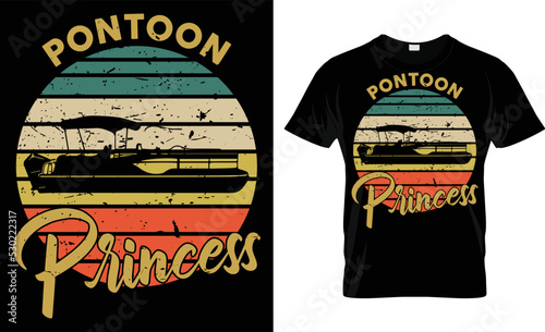 Pontoon Princess T-Shirt Design