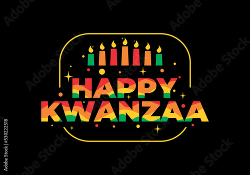 Happy Kwanzaa text effect design