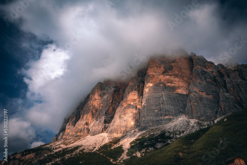 Fototapeta Naklejka Na Ścianę i Meble -  Mountains, forest and landscape of the Dolomites in South Tyrol, Italy