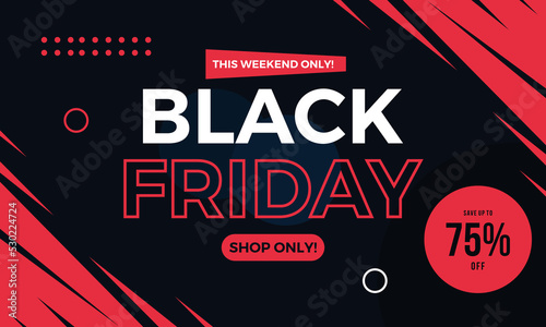 Flat black friday background