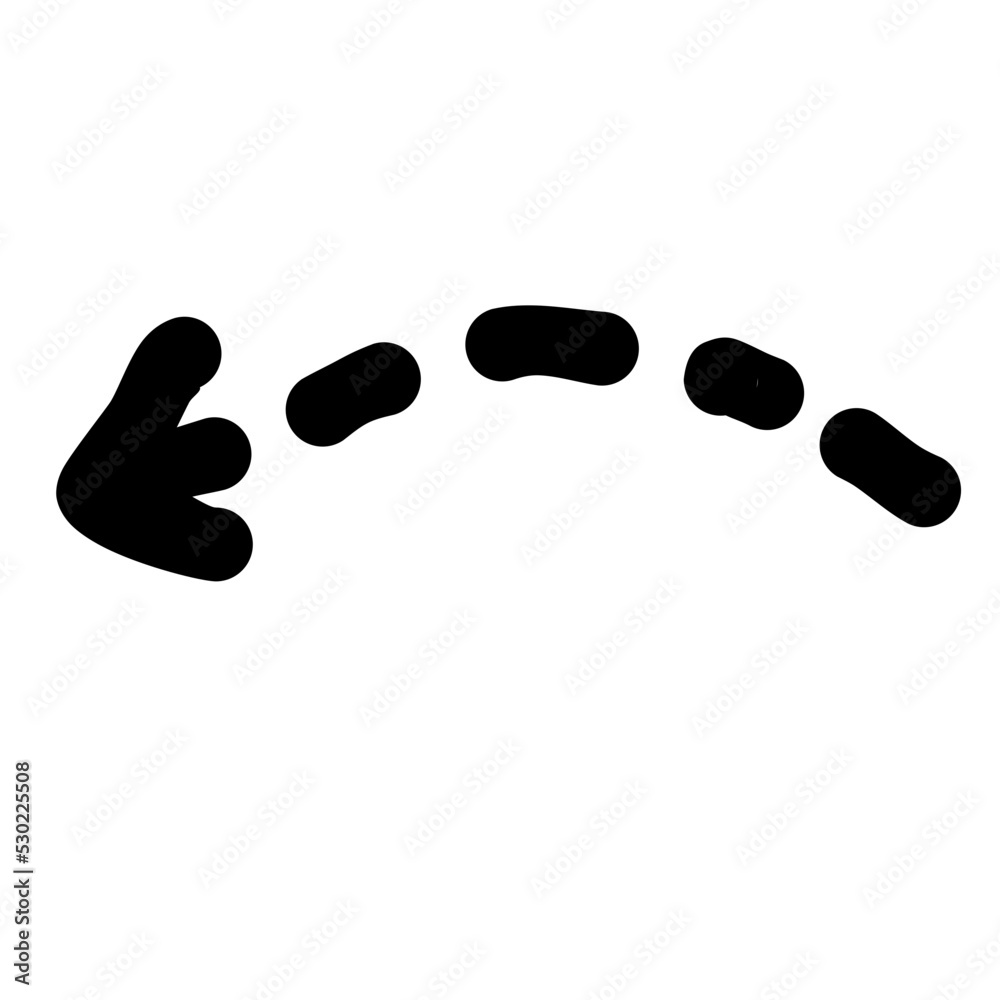 Doodle arrow sign Illustration Doodle arrow sign Illustration
