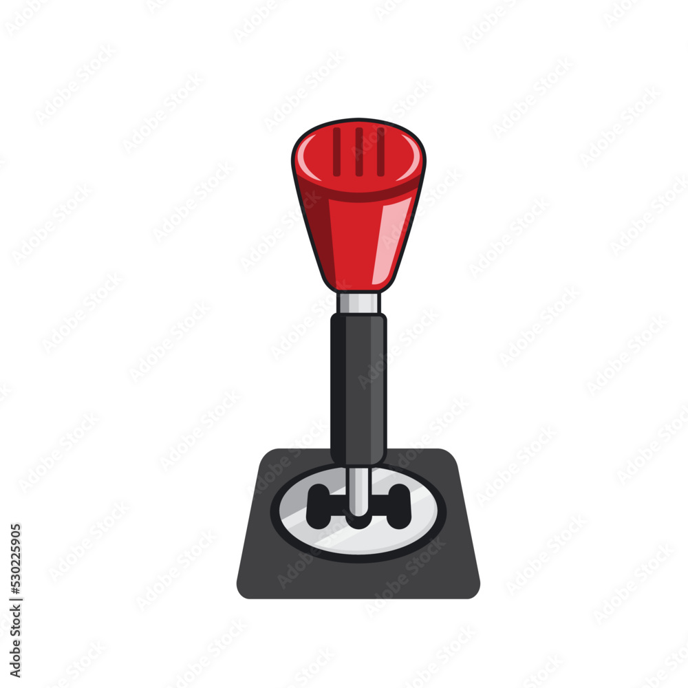 car gear shift handle element vector illustration concept cartoon design car gear shift handle element vector illustration concept cartoon design