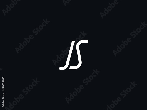 Minimalist JS Logo Icon, Premium Js j s Letter Logo Image Design For Your Brand
