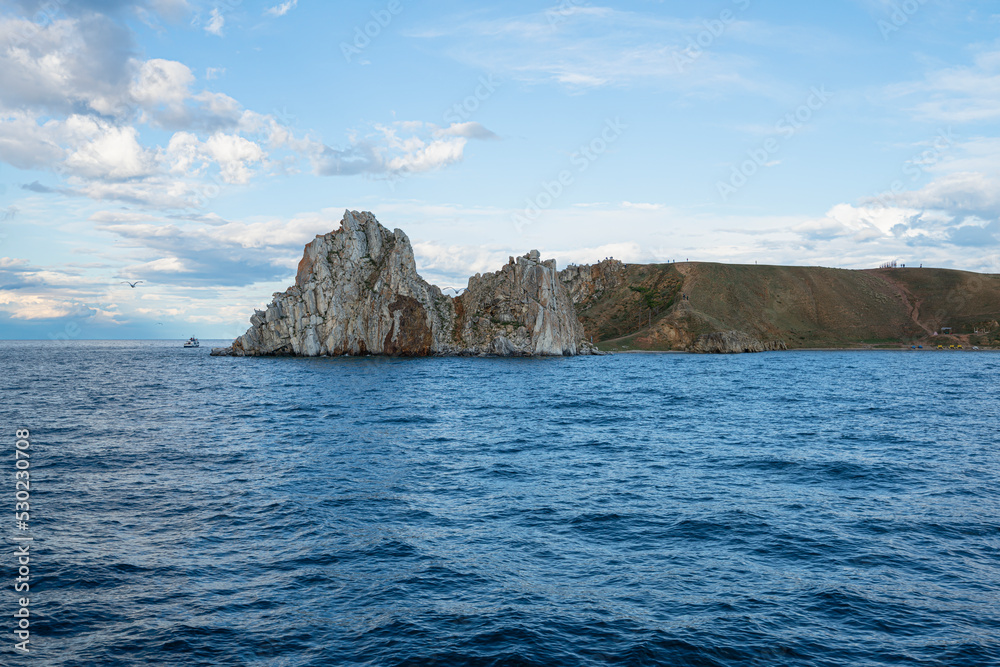 Holy place among shamans Shamanka. Lake Baikal, Olkhon. Holy place among shamans Shamanka. Lake Baikal, Olkhon.