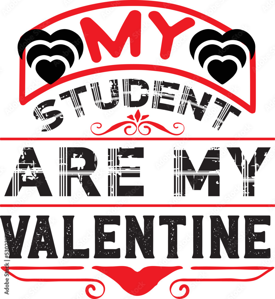 Fototapeta premium valentine day t-shirt design
