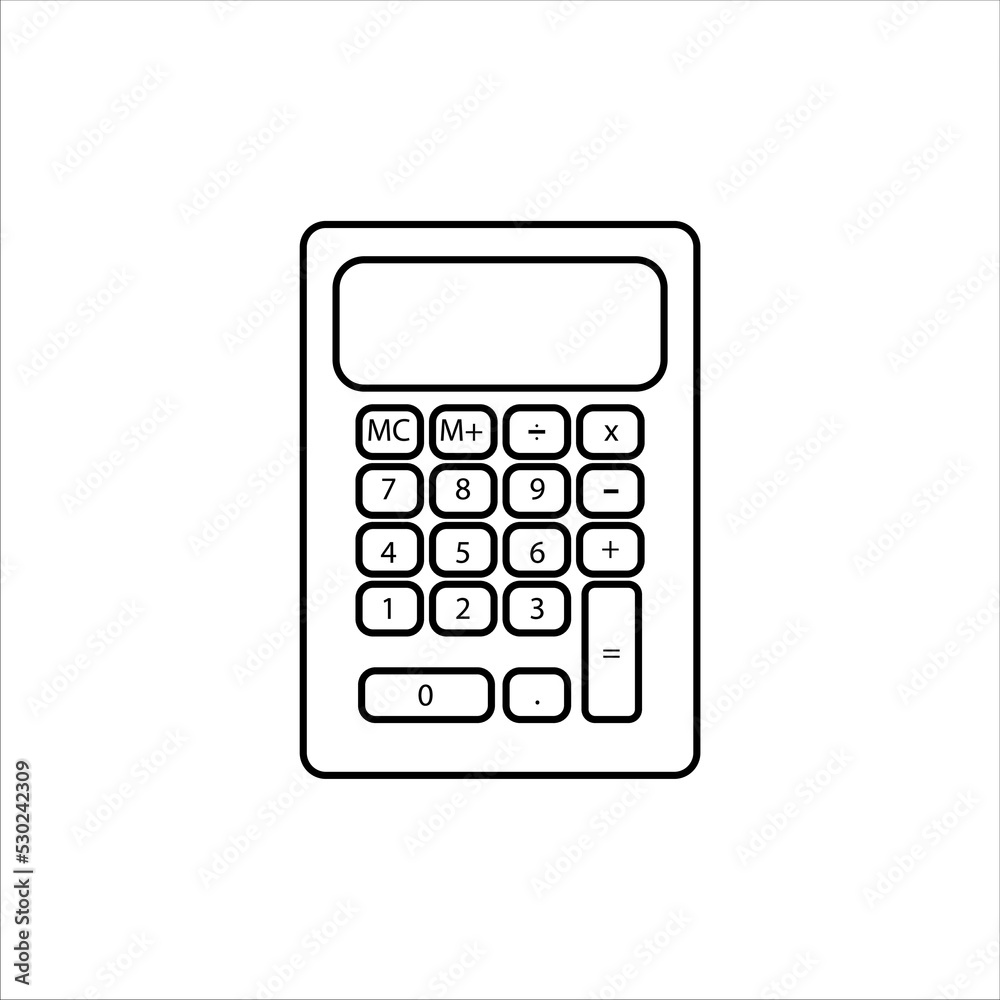 calculator icon vector illustration symbol calculator icon vector illustration symbol