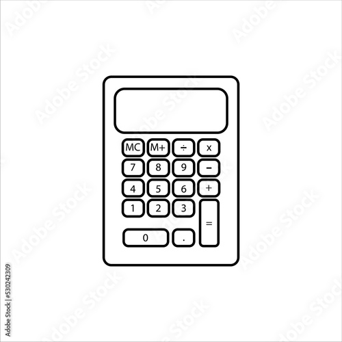 calculator icon vector illustration symbol