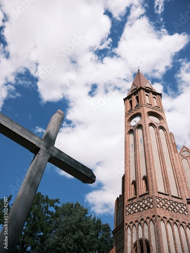 Wallpaper Mural Catholic Church Festive Indulgence. Parish st. Lawrence in Kamieniec, Poland, Europe. Torontodigital.ca
