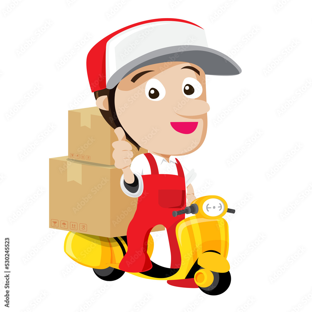 Delivery man cartoon
Delivery man cartoon