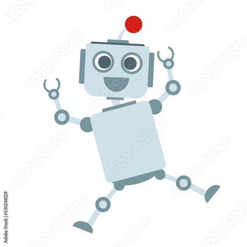 Cute robot cartoon 