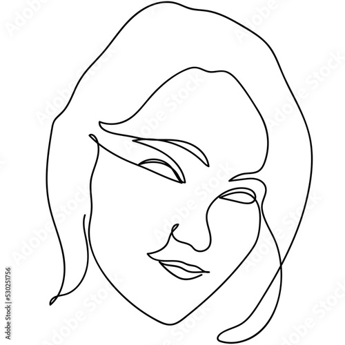 Woman line drawing, Continuous line drawing art, Vector line illustration, Minimalist Black White Drawing Artwork, Black and white vector illustration, Modern continuous line art.