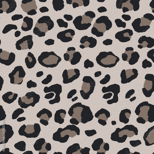 Abstract modern leopard seamless pattern. Animals trendy background. Color decorative vector stock illustration for print  card  postcard  fabric  textile. Modern ornament of stylized skin