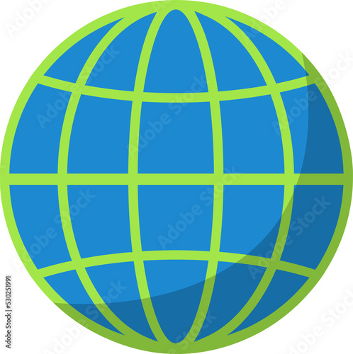 Globe Icon, Sign