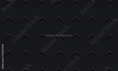 Modern black background with golden luxury