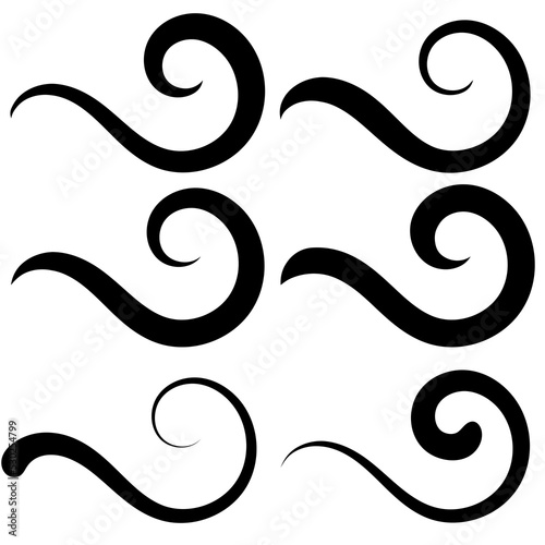 Line swash, curly under, ca...