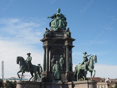 Fotografie, Tablou Maria Theresia monument in Vienna