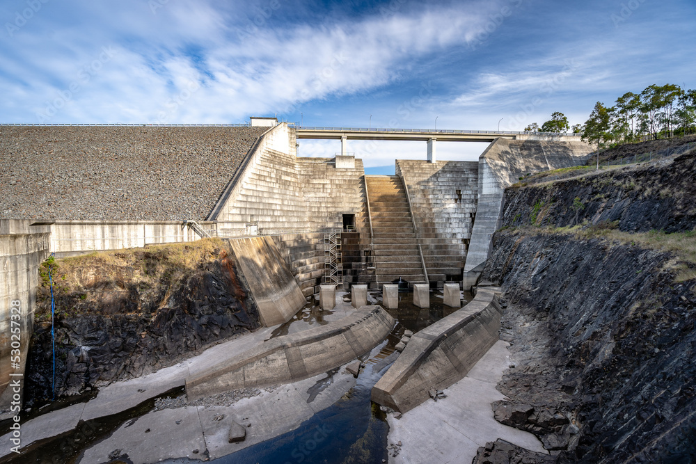 Hinze Dam built in 1976 across the Nerang River in South East Queensland, Australia Hinze Dam built in 1976 across the Nerang River in South East Queensland, Australia