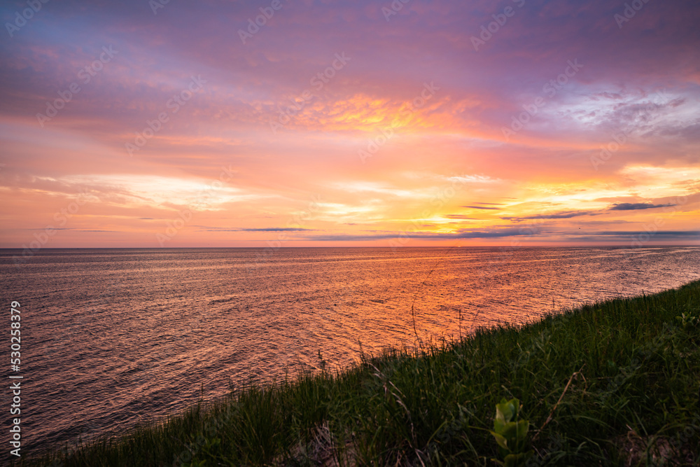 Lake Michigan sunset from Muskegon State Park