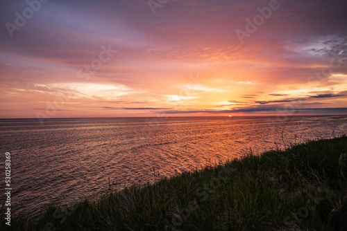 sunset over Lake Michigan from Muskegon State Park © Davslens Photography