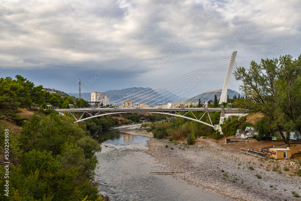 Obraz premium Millennium Bridge, Podgorica, Montenegro