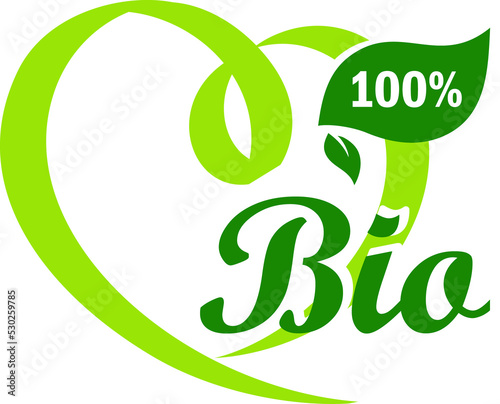 Bio Organic Eco icon. Ecology Bio flat sign. Green leaf. PNG illustration