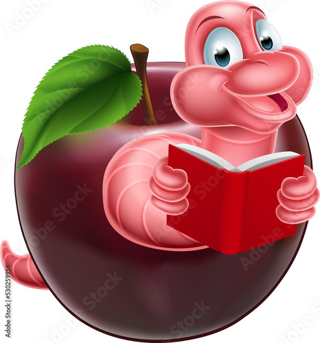 Cute Cartoon Caterpillar Worm