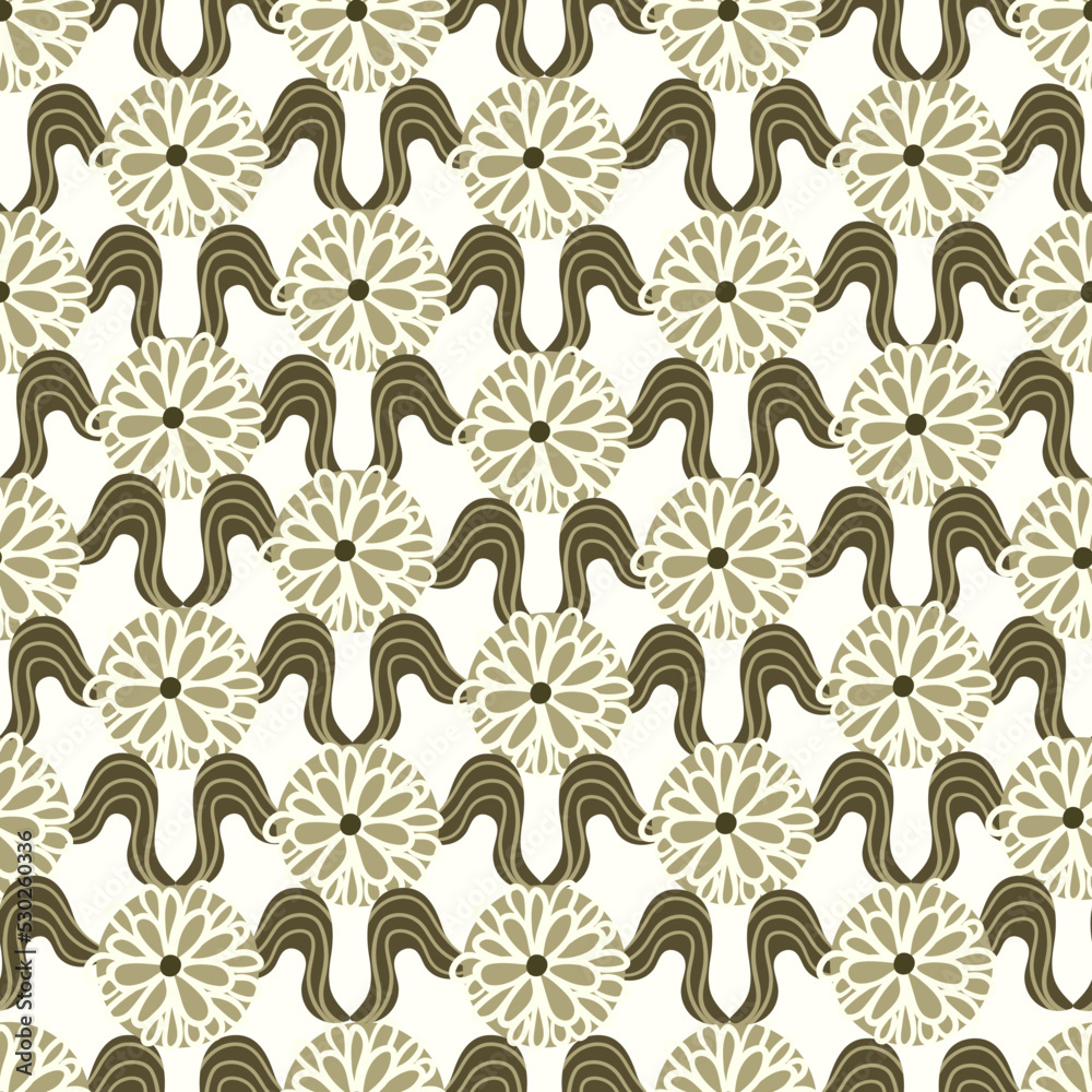Fall Colors Floral Pattern