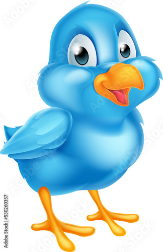 Cartoon Bluebird Illustration