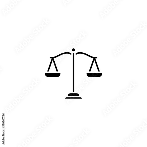 Balance Scale icon design template vector illustration