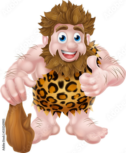 Cartoon Caveman Graphic