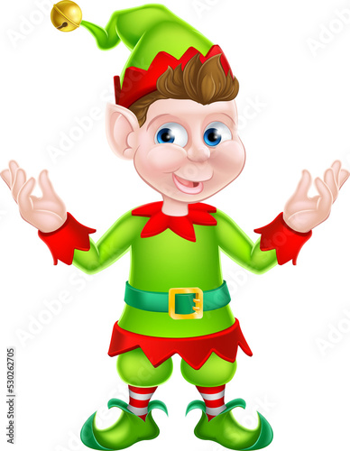 Cartoon Christmas Elf photo