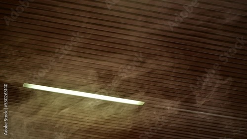 Arson smoke at hall ceiling photo