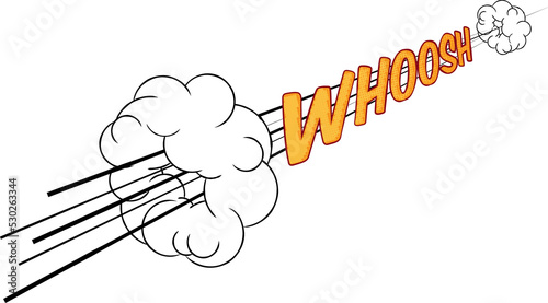 Cartoon Comic Book Whoosh Fast Sound Effect photo