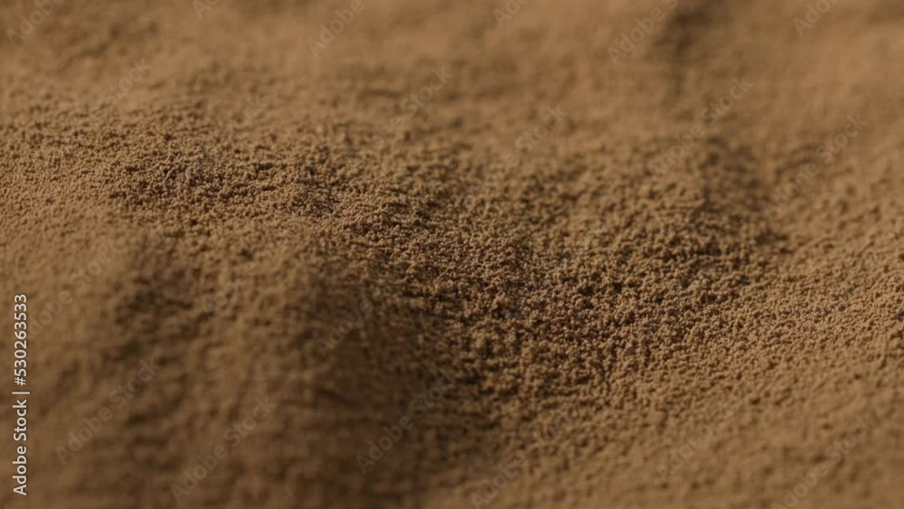 fine ground coffee rotates in a circle fine ground coffee rotates in a circle