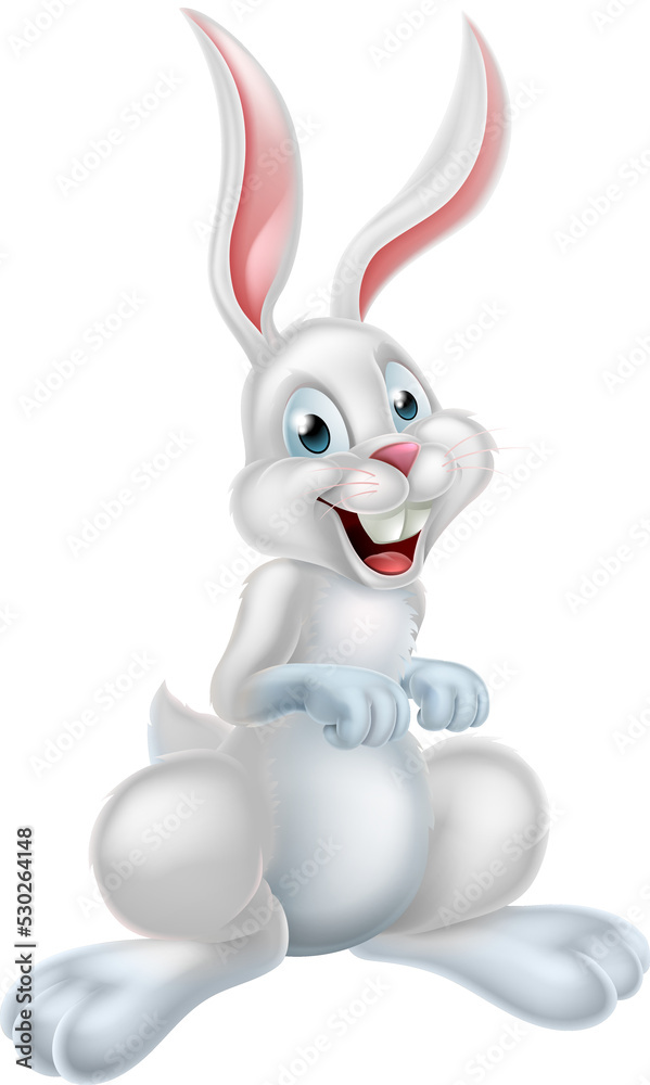 White Easter Bunny Rabbit White Easter Bunny Rabbit