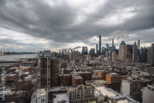 Midtown Manhattan on a cloudy day, New York City photo