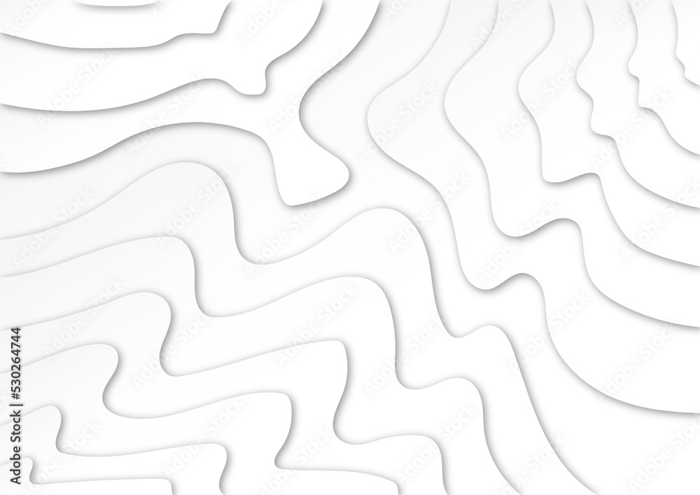 Abstract white and gray light wave texture, curling bright grey 3d layer vector background, wavy curve illustration Abstract white and gray light wave texture, curling bright grey 3d layer vector background, wavy curve illustration