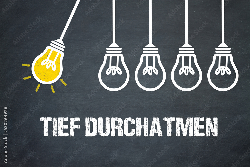 Fototapeta premium tief durchatmen 