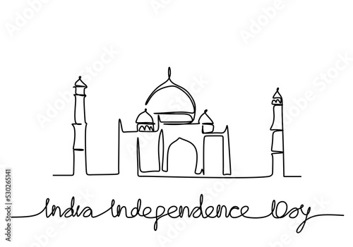One continuous single line ...
