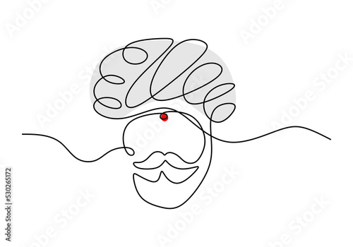 One continuous single line ...