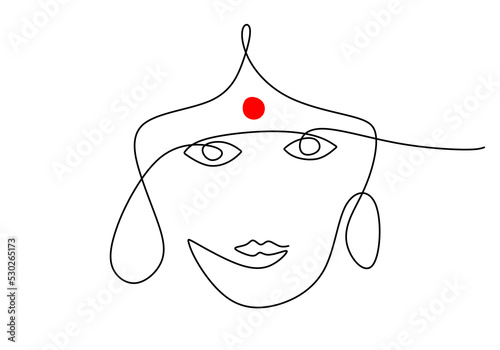 One continuous single line ...
