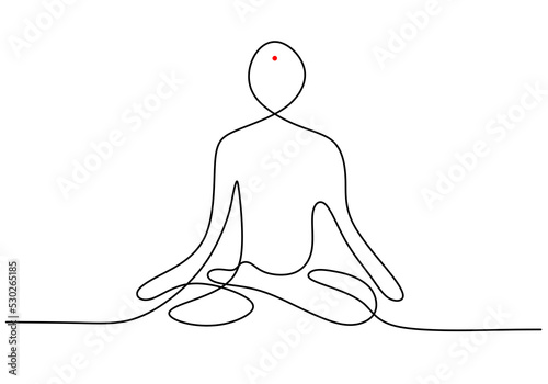 One continuous single line ...