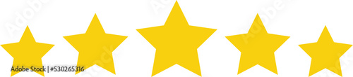 Five star flat icon review award