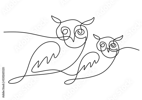 One continuous single line ...