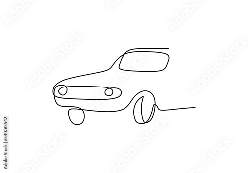 One continuous single line ...