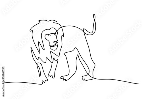 One continuous single line ...