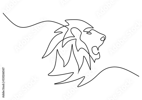 One continuous single line ...