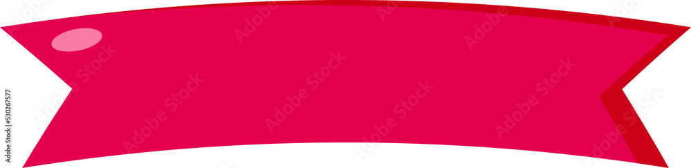 Fototapeta premium Red ribbon flat icon header